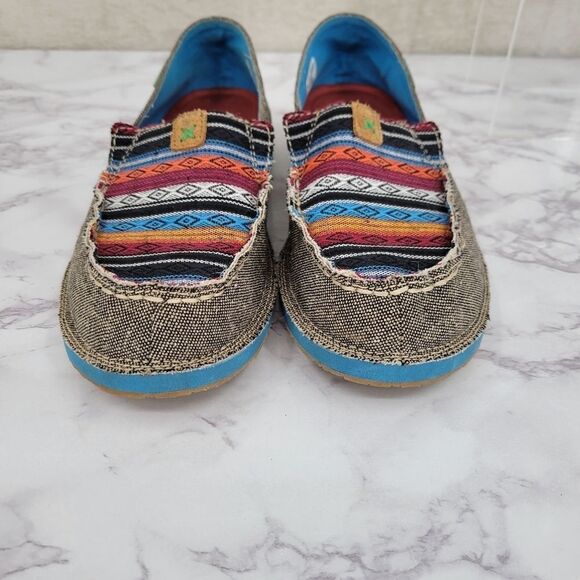 Twisted X Women's Serape Driving Moccasin Slip On Shoes Moc Toe Size 6 - Picture 4 of 8
